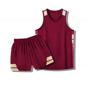 Uniforme de basket-ball en polyester pour hommes, respirant, imprimé par transfert thermique, maillot de sport, kit d'équipe athlétique, chemise d'entraînement - Product Image 1