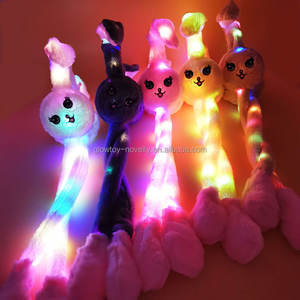 Bandeau lumineux LED avec oreilles de lapin qui bougent, pour fête, bandeau lumineux LED, oreilles de lapin lumineuses, bandeau pour cheveux, fourrure de lapin, protège-oreilles - Product Image 4
