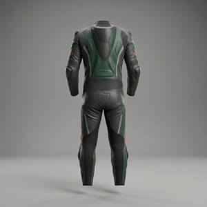 Traje de Motociclismo Profesional de Una Pieza en Cuero, con Protección Certificada CE, Transpirable, de Manga Larga, para Pista - Product Image 4