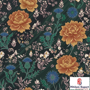 Premium Polyester Digital Printed Fabric Custom Manufacturer for Elegant Dresses Apparel and Home Textiles - Product Image 4