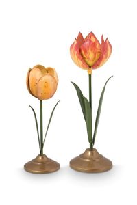 Antique Gold Metal Flower Candlestick Holder Decorative Floral Candle Stand for <b>Table</b> Centerpiece Event Decor - Product Image 6