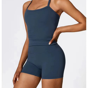 Camiseta sin mangas deportiva transpirable de poliéster y elastano con cuello redondo, ajuste regular, talla grande, para mujer, personalizada al por mayor - Product Image 1