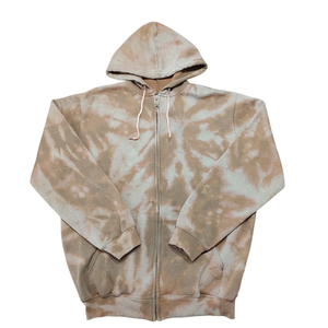 Sweats à capuche zippés style streetwear en tissu respirant, effet délavé à l'acide, prix de gros, pour hommes et adultes - Product Image 1