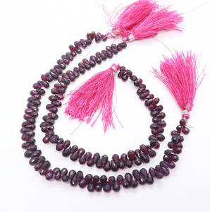 AAA Natural Rhodolite Garnet Faceted Teardrop Shape <b>Beads</b> 10 Inch Strand Size 4x6MM High Quality Rhodolite Garnet Gemstone <b>Beads</b> - Product Image 1