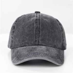 Casquette de baseball vintage rétro personnalisée à 6 panneaux, effet vieilli, délavée, 12 couleurs, en coton, pour enfant, style papa, pour garçons - Product Image 3
