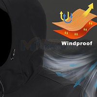 Nouvelle arrivée, veste de pluie respirante à capuche de couleur personnalisée pour hommes, hiver, avec logo sur le devant, vente en ligne
