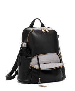 Mochila Minimalista Gris de PU con Cierre de Cremallera y Diseño de Respaldo Suave Resistente al Agua, Unisex, Multifuncional, Capacidad de 20-36L - Product Image 4