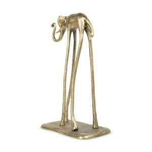 Gold Plated Aluminum Carved Religious <b>Elephant</b> Figurine Modern Statue for Home Office Tabletop Desk <b>Gift</b> Diwali - Product Image 2