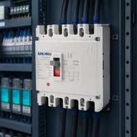 Mini-interrupteur différentiel intelligent à commande facile, réglable, DC 1000V, en cuivre, 125A, capacité de coupure 20kA, unité de déclenchement thermique-magnétique, étanche, MCCB