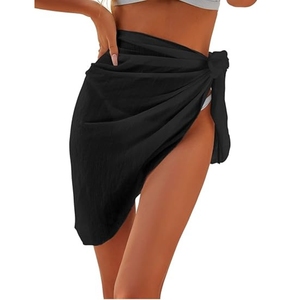 Paréos de plage pour femmes, enveloppes de bikini transparentes en mousseline de soie pour maillots de bain - Product Image 3