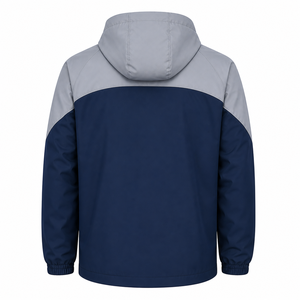 Men Hip Hop Streetwear <b>Jacket</b> Coat Color Block Patchwork Double Zipper Custom Logo <b>Jacket</b> Windbreaker Oversized <b>Track</b> <b>Jacket</b> - Product Image 5