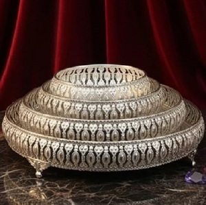 German Silver Metal <b>Hamper</b> <b>Basket</b> with Handles and Pichwai Dry Fruit Jar Elegant Gifting Set - Product Image 5