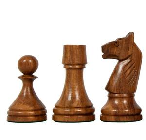 Pièces d'échecs du championnat soviétique de Bakou de 1961, reproduites, en sheesham et bois de buis, roi de 4 pouces, au meilleur prix - Product Image 5