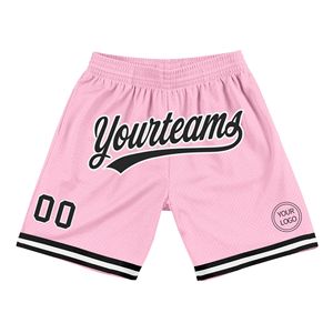 Shorts de basketball personnalisés authentiques pour équipe, imprimés par transfert thermique, en Spandex/Polyester respirant, unisexe, taille élastique, pour le sport - Product Image 5