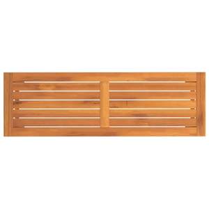 Banc de jardin en bois d'acacia massif, durable et de taille moyenne, banc de patio naturel pour usage extérieur - Product Image 5