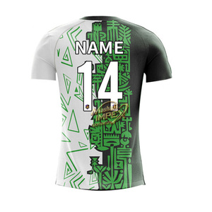 เสื้อฟุตบอลผ้าโพลีเอสเตอร์สำหรับผู้ชายเสื้อฟุตบอลแขนสั้นผ้า100% ระบายอากาศได้ดีแห้งเร็วดีไซน์ล่าสุด - Product Image 5