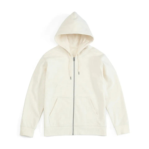 <b>Mens</b> Blue Zip Hoodie <b>Sweatshirt</b> Oversized Fit Casual Hooded Jacket Solid Color French Terry Fabric Summer Wear Breathable - Product Image 2
