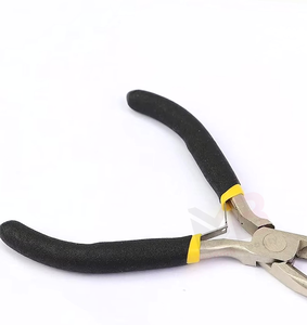 Hair <b>Extension</b> Pliers for Micro Rings <b>Beads</b> Hair <b>Extension</b> Tools Pliers Stainless Steel Black Rubber Grip Accept Customized Log - Product Image 4