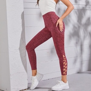 Leggings de yoga pour femmes de haute qualité aux designs uniques, séchage rapide, couleur personnalisée, taille élastique, leggings de fitness - Product Image 2