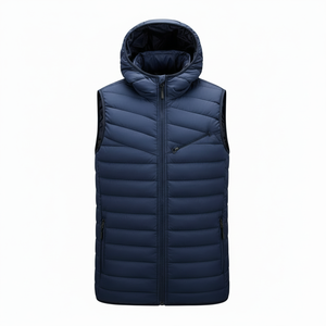 Chalecos Acolchados Personalizados de Alta Calidad para Hombre, Chaquetas de Burbuja con Mangas Cortas y Colores Personalizados, Servicio OEM - Product Image 4