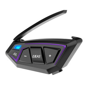 <span class=keywords><strong>EJEAS</strong></span> Nuevo Casco <span class=keywords><strong>MS8</strong></span> con Auriculares Bluetooth 5.1 para Motocicleta, Intercomunicador de Malla para Casco, Excelente Calidad de Sonido, Llamadas con Manos Libres - Product Image 1