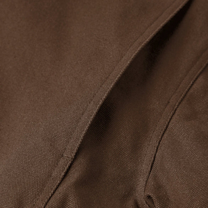 Men Brown Hooded Zip-Up Jacket With Fleece Lining And Front Pockets Winter Protection Workwear - Product Image 3