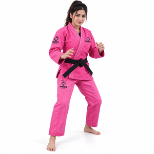 Mangoes Fashion Unisex <b>Pink</b> BJJ Gi 440GSM Cotton Preshrunk Breathable Lightweight Silk Screen Printed Anti-Bacterial Custom Logo - Product Image 1