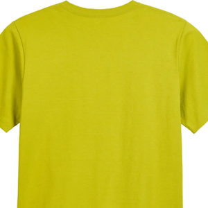เสื้อยืดคอตตอนรีไซเคิลสำหรับผู้ชาย สีซิตรอนเนล เป็นมิตรต่อสิ่งแวดล้อม คุณภาพพรีเมียม คอกลม แขนสั้น สวมใส่สบายๆ ใช้ได้ทุกวัน - Product Image 4