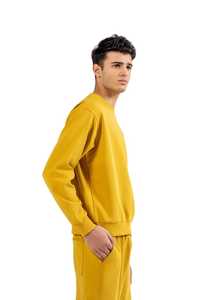 Chándal de invierno color mostaza para hombre, ropa de casa juvenil, duradero y a precio razonable, chándal de calle para hombre, chándal deportivo para hombre. - Product Image 6