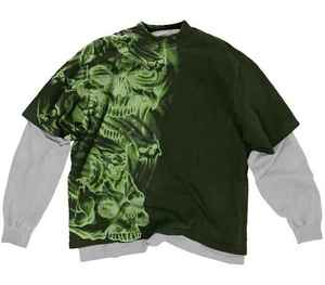 เสื้อสเวตเชิ้ตแบบสั่งทำพิเศษ ปักลายแบบดิสเทรส ล้างสีแบบแอซิด แขนยาว สองชั้น ทรงโอเวอร์ไซส์ เนื้อผ้าหนา สำหรับผู้ชาย - Product Image 1