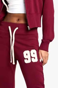 Conjunto Deportivo Informal Transpirable para Mujer, Talla Grande, Sudadera con Capucha y Cremallera, Top Corto, Pantalones de Cintura Alta, Joggers OEM - Product Image 4