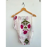 Gaun Kemeja Bohemian Motif Bunga Bahan Creper 100% Katun Kerah V Lengan Panjang Regular Fit Kancing Depan Bernapas Ramah Lingkungan Untuk Sehari-hari