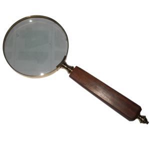 Lupa de bronce antiguo de nuevo diseño 2025, artesanía india de buena calidad, madera y aluminio, diseño Vintage, superventas - Product Image 1