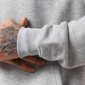 Ensemble de survêtement en coton épais à capuche, style streetwear minimaliste uni - Product Image 5