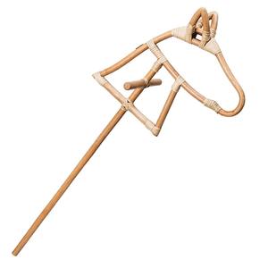 Caballo de Ratán de Madera Corta para Niños Pequeños, Juguete Infantil Más Vendido, Caballito de Juguete Natural - Product Image 1