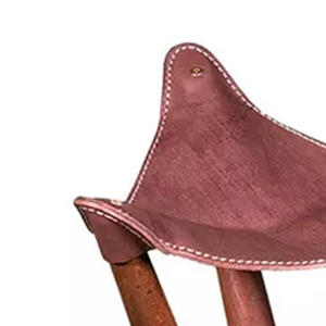 Silla Plegable de Cuero Genuino para Exteriores, Ideal para Caza, Camping, Picnic y Playa, Ligera y Portátil, Precio al por Mayor 2026 - Product Image 4