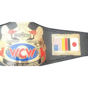 Ceinture de champion de lutte féminine WCW personnalisée avec drapeaux internationaux, qualité supérieure - Product Image 5