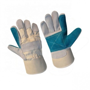 Guantes DE SEGURIDAD DE CUERO dividido a precio de fábrica, resistencia al corte de calor de doble Palma, impermeables, construcción de aparejo canadiense de invierno - Product Image 2