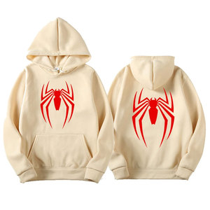 Wearpex 2026 Nouveau Sweat à Capuche Unisexe en Polaire Polyester/Coton Imprimé Araignée, Coupe Ample, Décontracté et Amusant, Style Urbain - Product Image 5