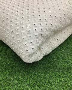 Luxury Sequin Embroidery Lace Fabric Floral Beaded Mesh Fabric African Wedding Party Dress Material - Product Image 1