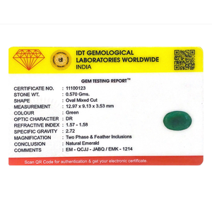 พลอยมรกตธรรมชาติทรงหลวม 2.85 กะรัต สำหรับเครื่องประดับชั้นดี - Product Image 4