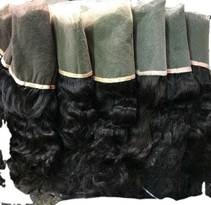 Perruque frontale sans colle, en dentelle Full HD, cheveux indiens vierges bruts, lisses comme des baguettes, naturels, non traités, 100 % cheveux humains - Product Image 4