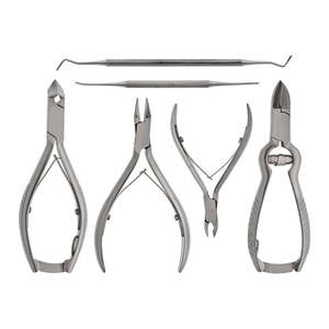 Ensemble de podologie 6 pièces en acier inoxydable, kit d'outils de soin des ongles des pieds - Product Image 1