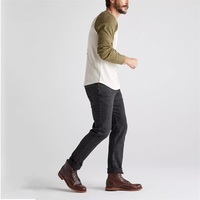 Vente en gros de t-shirts personnalisés en jersey 100% coton respirant, écologiques, imprimés numériquement, couleurs contrastées, col côtelé, manches longues raglan pour hommes