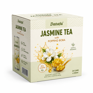Té de jazmín con piña y boba explosiva, jugo de frutas y verduras enlatado, aroma ligero, listo para beber, 330 ml, etiqueta personalizada - Product Image 5