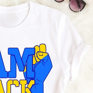 Camiseta Blanca de Manga Corta Sigma Gamma Rho, Cuello Redondo, Informal, Cómoda, de Algodón, para Uso Diario, Deportiva, con Estampado Personalizado - Product Image 3