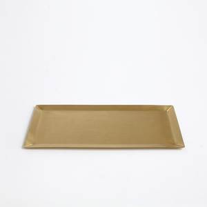 Plateau de service élégant en laiton, fait main, vaisselle décorative pour restaurants, hôtels, traiteurs, événements, repas à domicile, service d'accueil - Product Image 2