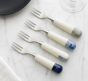 Elegant Designer Dessert <b>Fork</b> Set Stainless Steel Reusable Eco-Friendly Tableware for Parties Weddings & Corporate Gifts - Product Image 1