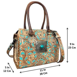 Bolsa de viaje pequeña de cuero genuino con herramientas manuales de primera calidad personalizada del fabricante, bolsas deportivas compactas de mano para gimnasio durante la noche - Product Image 2