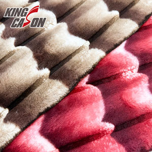 KINGCASON 2025, Tela de Pelo Corto Estampada en Dos Colores, Tela de Piel Sintética a Rayas para Decoración de Interiores del Hogar - Product Image 2